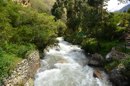 Inca trail to Machu Picchu, Cusco, Peru photo