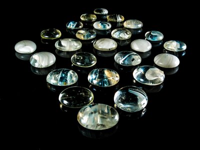 Rhinestones jewellery glass art photo