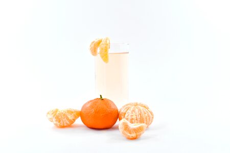 Fruit Juice mandarin oranges photo