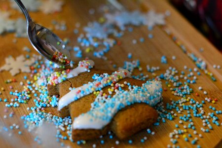 Frosting glace decorating photo