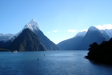 Milford Sound landscape in New Zealand photo