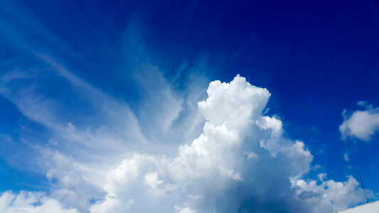 Blue Sky with White Clouds photo