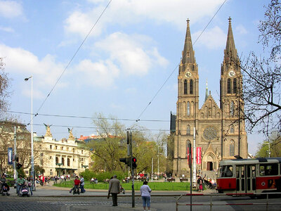 Náměstí Míru in Prague, Czech Republic photo