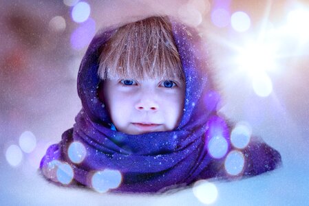 Bokeh light winter
