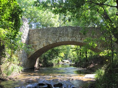 Looking upstream Lincoln Bridge photo