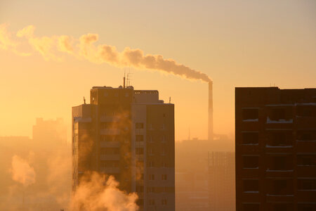 City smoke photo