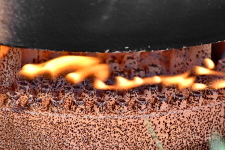 Burning detail fire photo