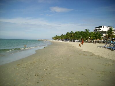 Beach cloud coast photo