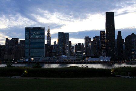 Grass lamp skyline