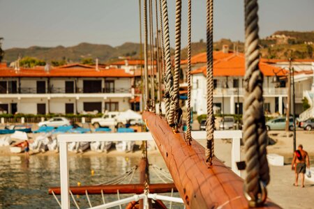 Travel rope sailboat