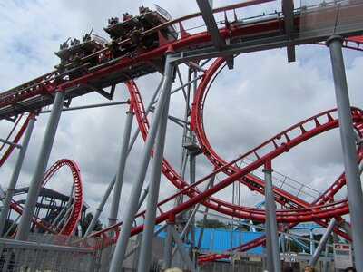 Roller coaster rides amusement photo