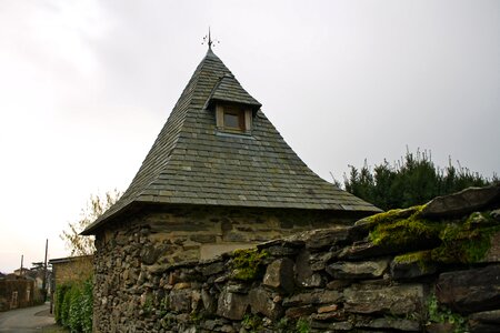 Stone wall structure old photo