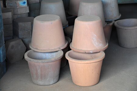 Craft clay pot warehouse photo