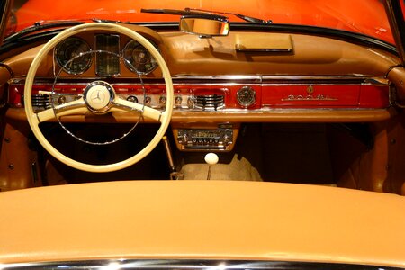 Steering wheel oldtimer classic photo