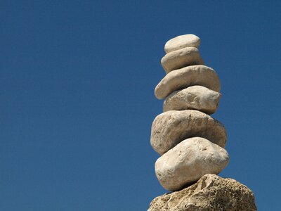 Zen the stones boulder photo