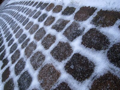 Stone winter cold