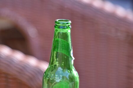 Beer bottle green photo
