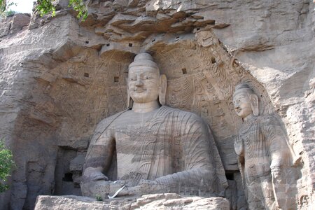 Statue datong yungang grottoes