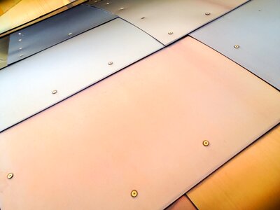 Colored Metal Panels Texture photo