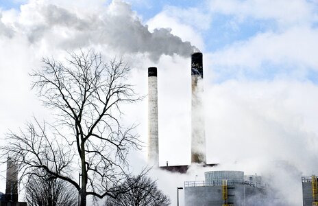 Smoke pollution industry photo