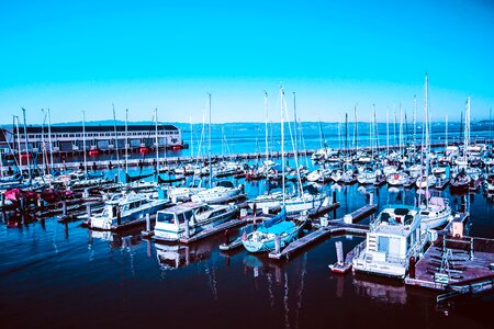 Boats cruise ship dock