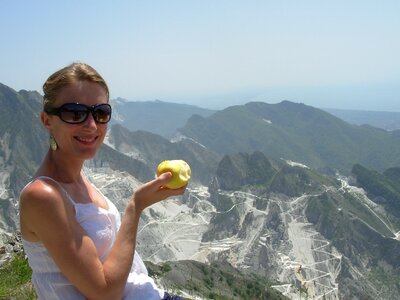 Carrara smile mountains photo