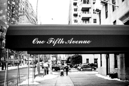 New york vintage black and white photo