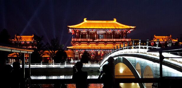 Tang Paradise Park in the city of Xian China