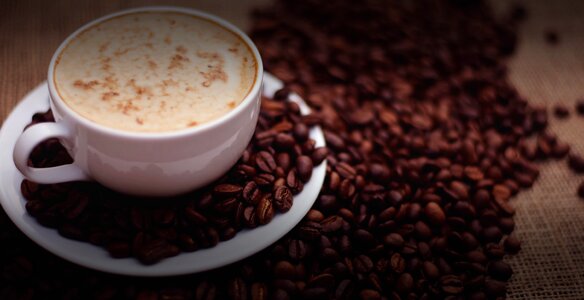 Cappuccino cafe latte photo