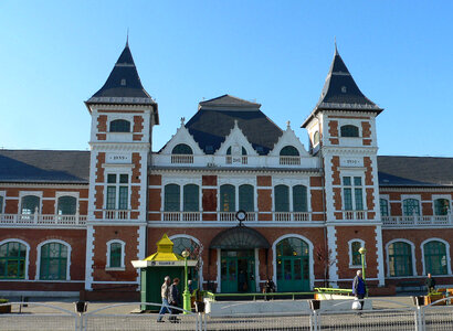 Tiszai Railway Station in Miskolc, Hungary photo