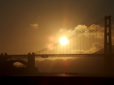 Sunset bridge famous