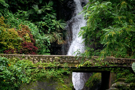 Waterfalls and bridge photo