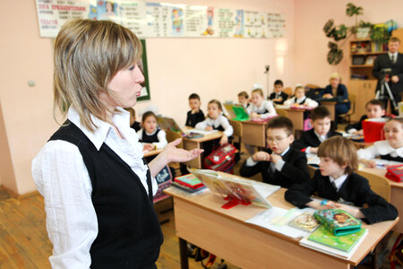 Teacher in Class photo