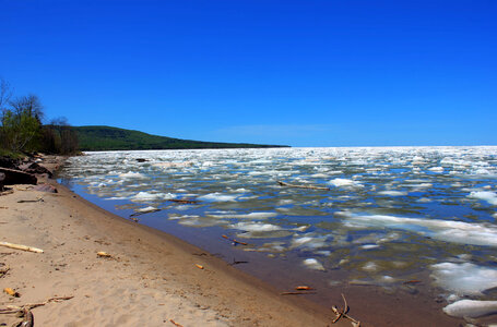 Shoreline of Superior at Porcupine Mountains State Park, Michigan photo