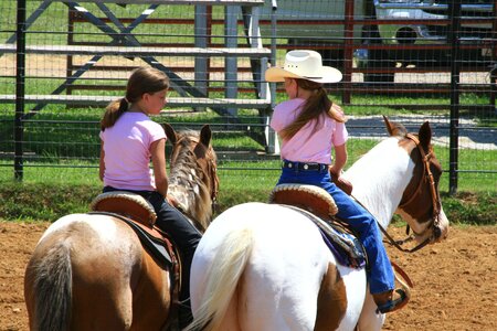 Girl girls horse