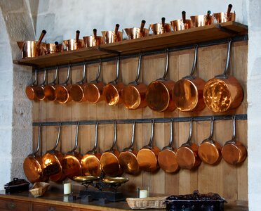 Pans shelf inside photo