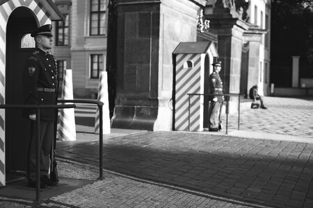 Architecture black and white city