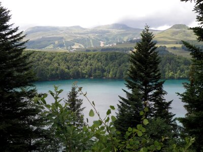 Lac Pavin Lake in France photo