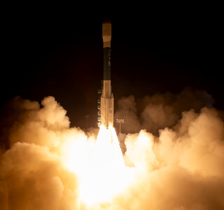 Delta II rocket launches photo