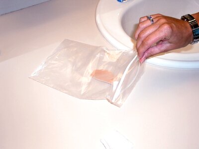 Bandage plastic plastic bag photo