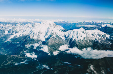 Mountain Aerial Snow photo