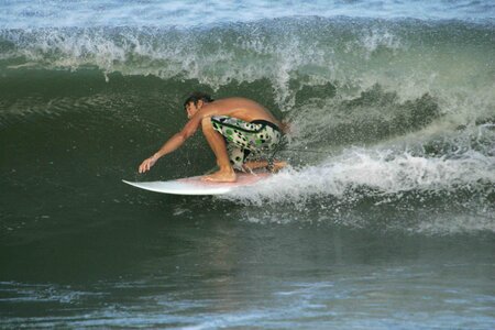Barrel surfer wave photo