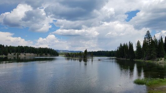 Lake lakeside landscape photo