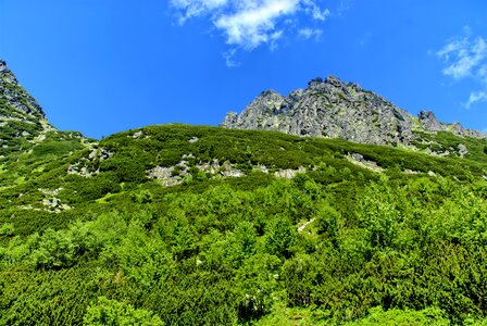 Top view mountains view