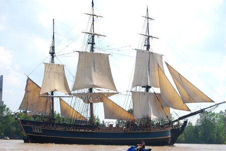 Boat frigate mast photo