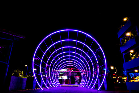 Night Tunnel Lights photo