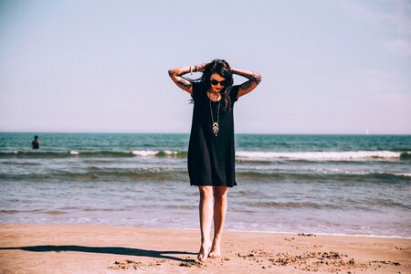 Woman at Beach photo