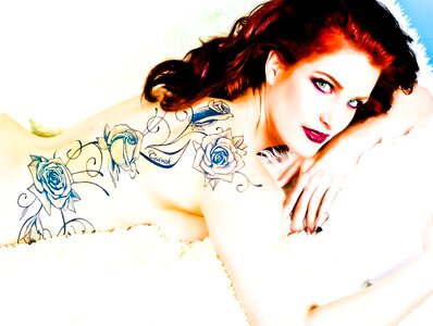 Rousse woman portrait