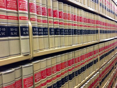 Book shelves legal books