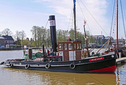 Architecture boat chimney